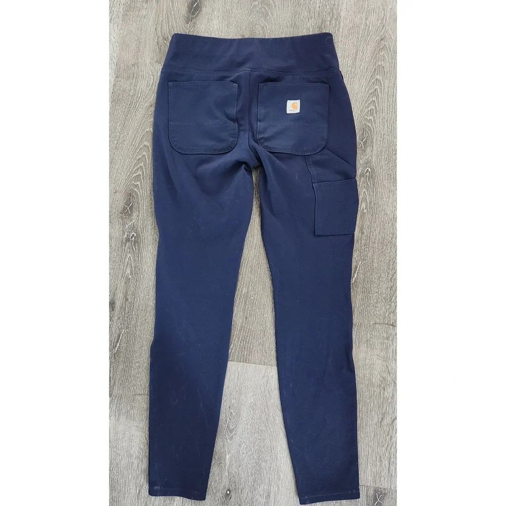 Carhartt Force Fitted Utility Leggings Navy Blue Work Pants Womens XS Regular